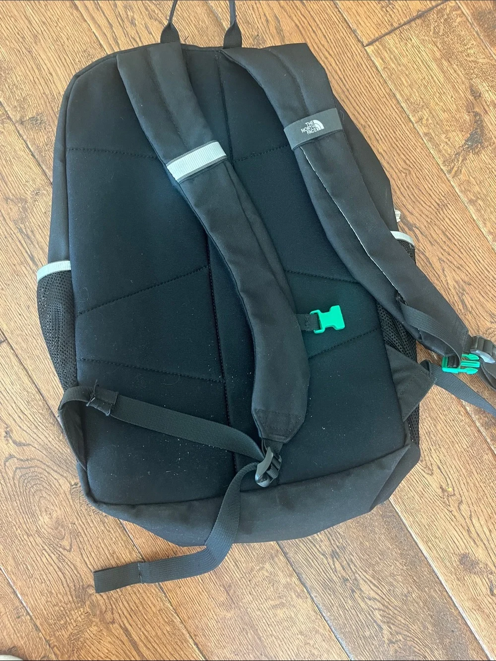 The North Face Black Backpack with Reflective Bungee